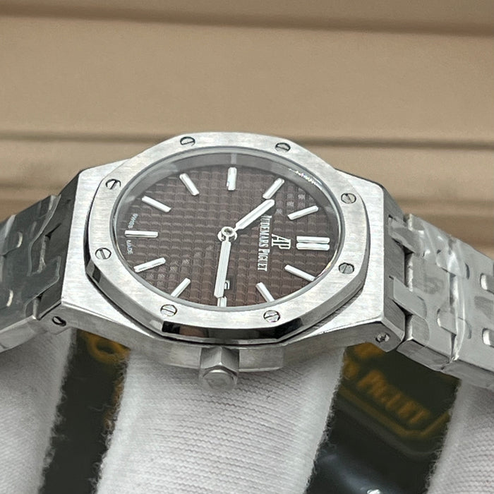 Audemars Piguet Royal Oak Quartz 33mm Stainless Steel with Chocolate Brown Dial