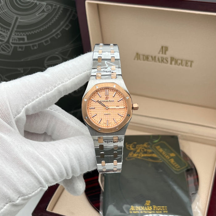 Audemars Piguet Royal Oak Quartz 33mm Two-Tone Rose Gold with Salmon Dial