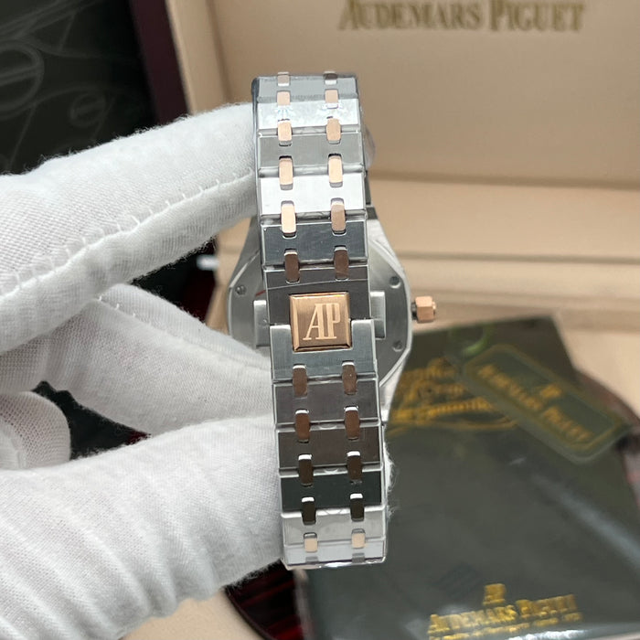 Audemars Piguet Royal Oak Quartz 33mm Two-Tone Rose Gold with Grey Dial