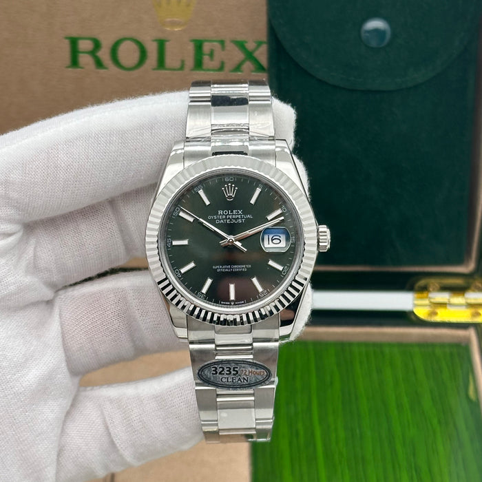 Rolex Datejust 41MM Super Clone – Wimbledon Dial (Swiss 3235 V3)