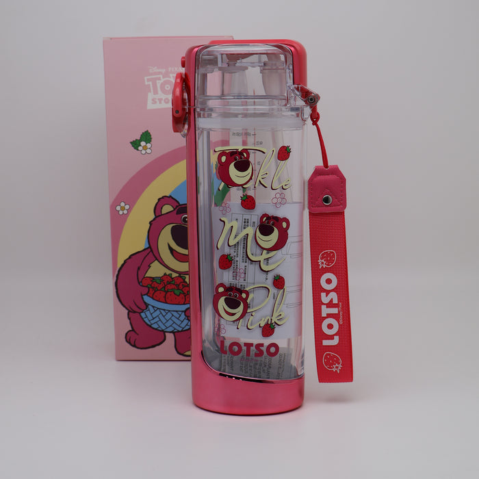 Disney Wonder Classic Modern Kids Leakproof Water Bottle with Straw Lid | Reusable Insulated Plastic Water Bottle Cup for Schoo