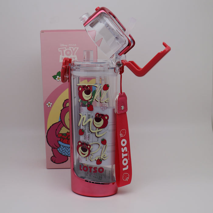 Disney Wonder Classic Modern Kids Leakproof Water Bottle with Straw Lid | Reusable Insulated Plastic Water Bottle Cup for Schoo