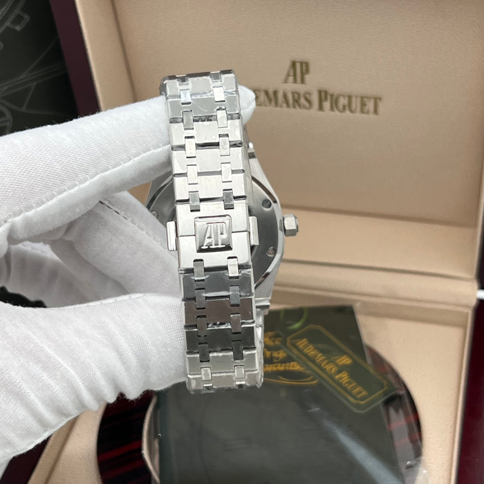 Audemars Piguet Royal Oak Perpetual Calendar Openworked 41mm Steel Blue Accents