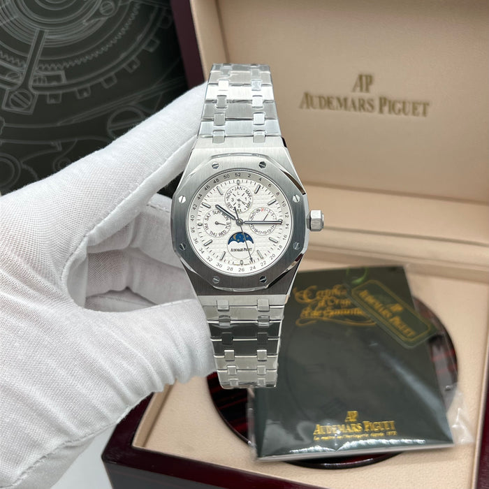 Audemars Piguet Royal Oak Perpetual Calendar 41mm Steel White Dial