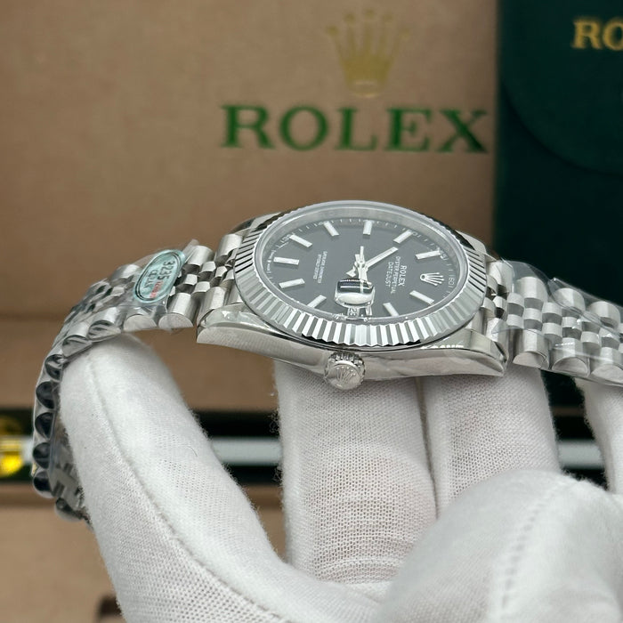 Rolex Datejust 41MM NEW 2023 Black Stick Dial Jubilee Bracelet