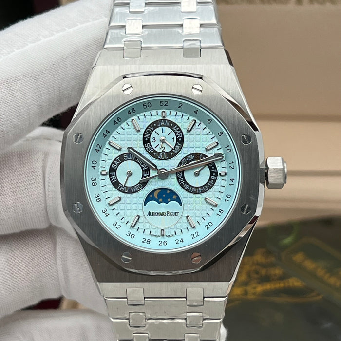 Audemars Piguet Royal Oak Perpetual Calendar 41mm Steel Ice Blue Dial