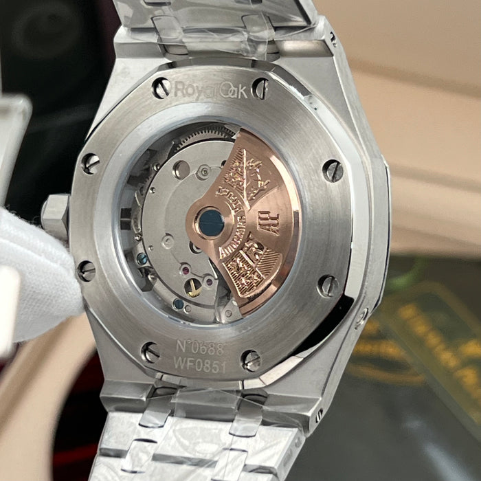 Audemars Piguet Royal Oak Perpetual Calendar Openworked 41mm Steel White Accents