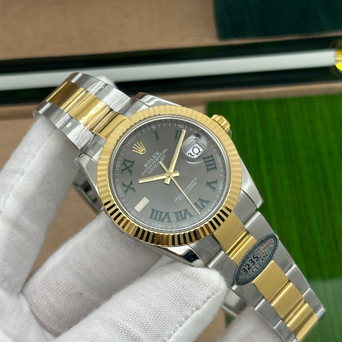 Rolex Datejust 41mm Two-Tone Oyster Gold  – Slate Roman Dial