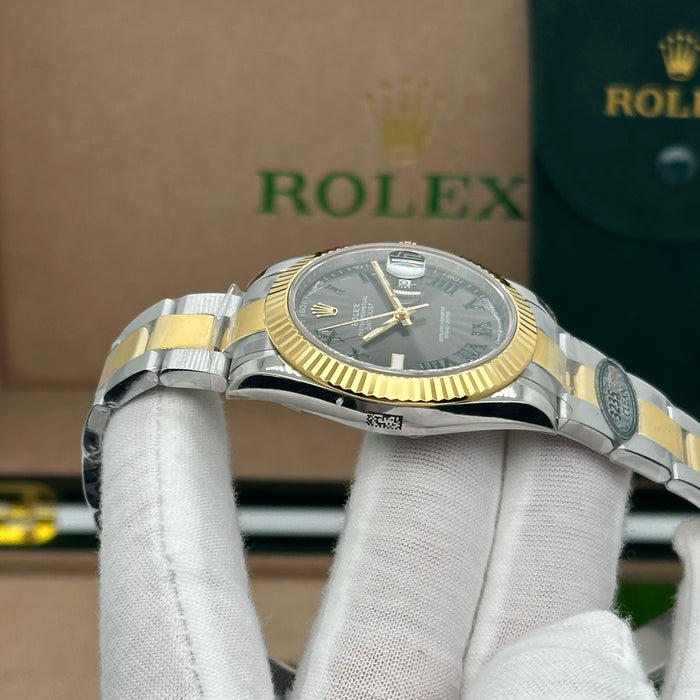 Rolex Datejust 41mm Two-Tone Oyster Gold  – Slate Roman Dial