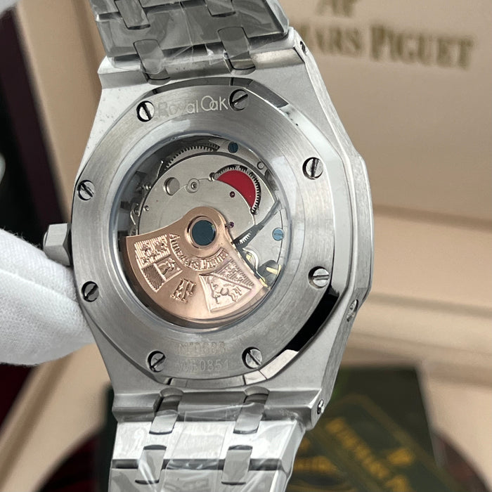 Audemars Piguet Royal Oak Perpetual Calendar Openworked 41mm Steel Green Accents