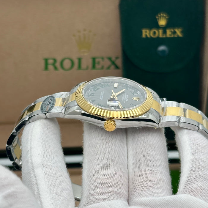 Rolex Datejust 41mm Two-Tone Oyster Gold  – Slate Roman Dial