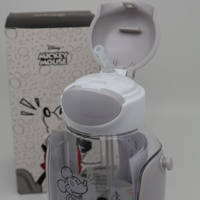 Skater Mickey Mouse & Friends Water Bottle With Straw 550ml