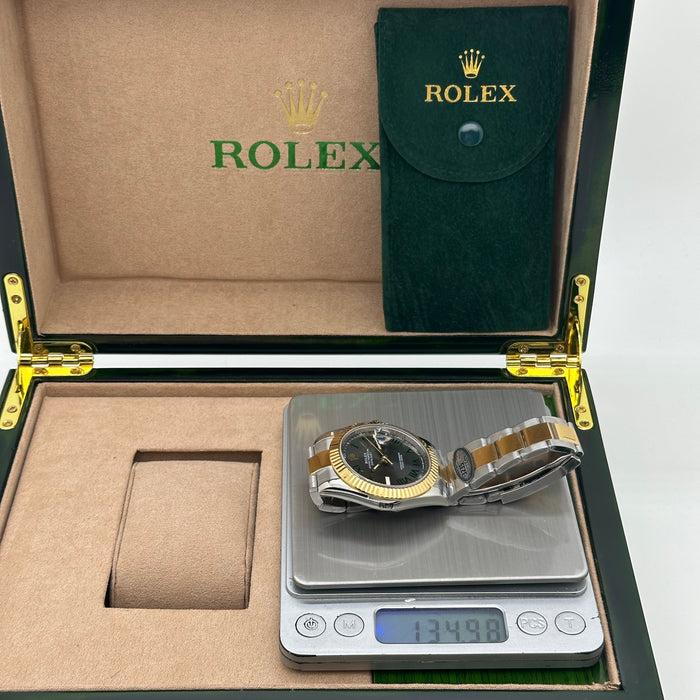 Rolex Datejust 41mm Two-Tone Oyster Gold  – Slate Roman Dial