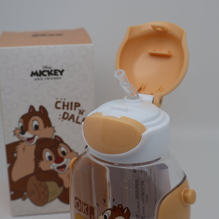 Skater Mickey Mouse & Friends Water Bottle With Straw 550ml