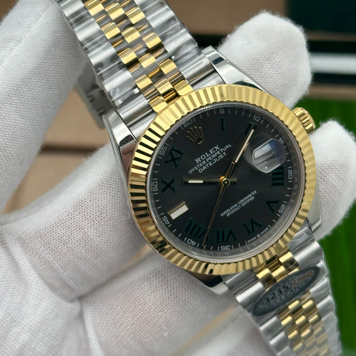 Rolex Datejust 41mm – Two-Tone Steel & Yellow Gold Jubilee Bracelet – Roman Dial