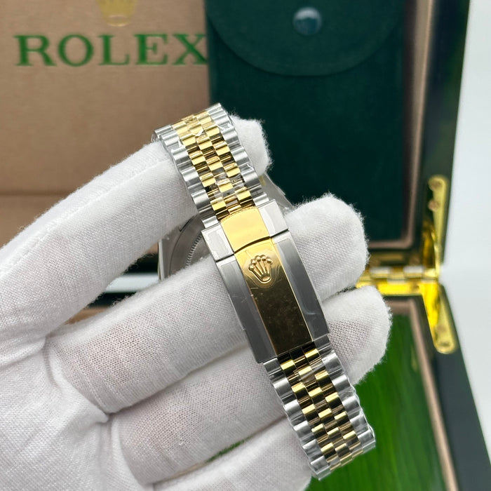 Rolex Datejust 41mm – Two-Tone Steel & Yellow Gold Jubilee Bracelet – Roman Dial