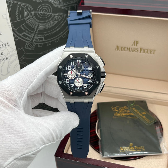 Audemars Piguet Royal Oak Offshore Chronograph 42mm – Blue Dial & Ceramic Bezel