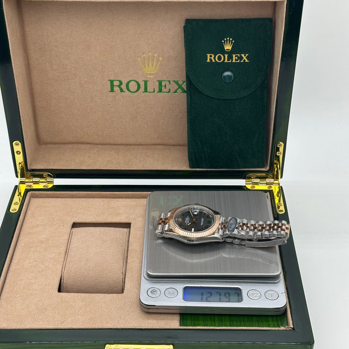 Rolex Datejust 41MM Wimbledon Dial – Slate Grey with Green Roman Numerals