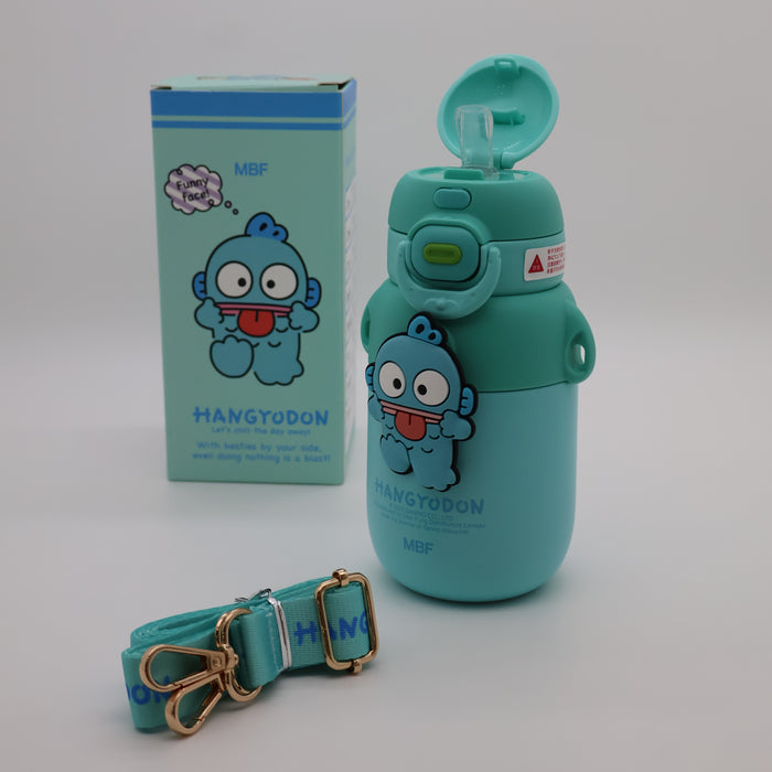 Thermos Cup Kawaii Kuromi Cinnamoroll Student  Cute Cartoon with Strap Stainless Steel Cup Toy Girls Gifts