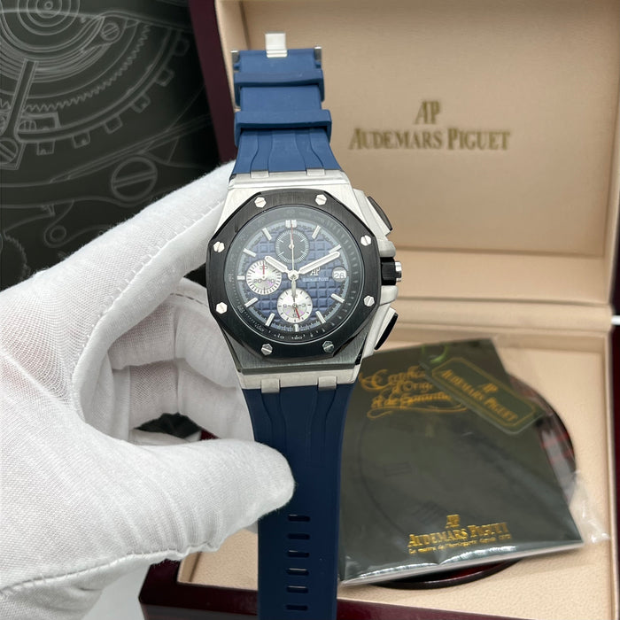 Audemars Piguet Royal Oak Offshore Chronograph 42mm – Blue Dial & Ceramic Bezel
