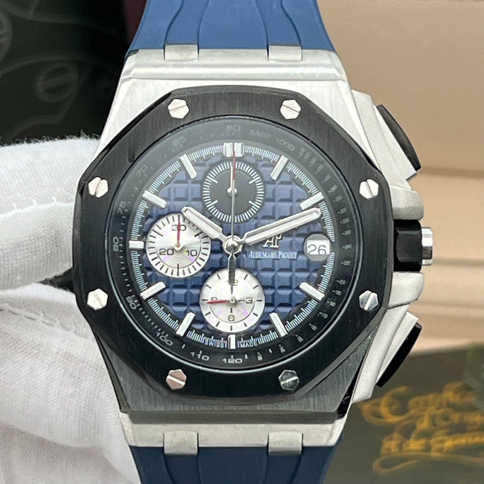 Audemars Piguet Royal Oak Offshore Chronograph 42mm – Blue Dial & Ceramic Bezel