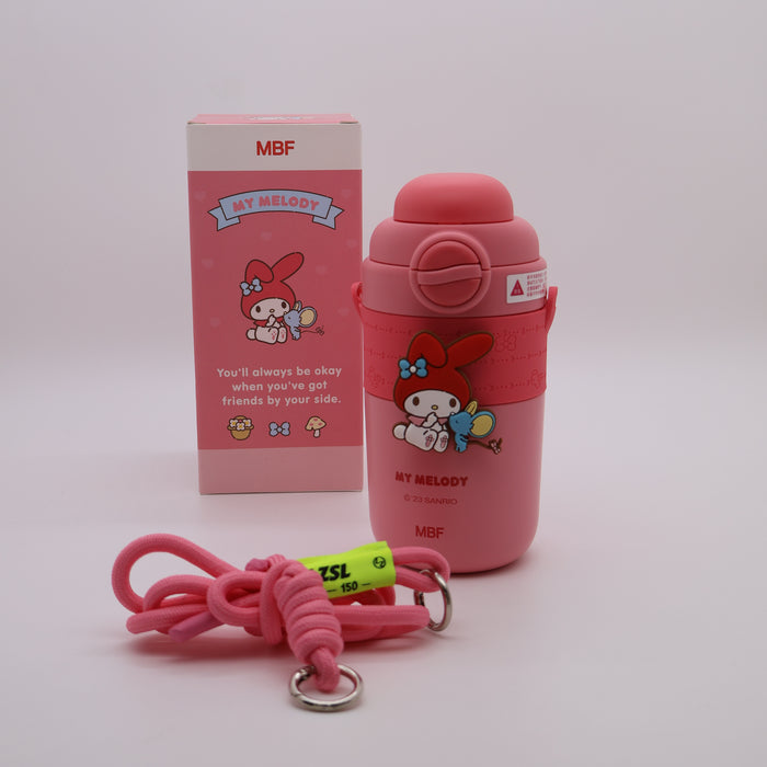 Cinnamoroll 450ml Stainless Steel Vacuum Flask with Double Lid, Straw .