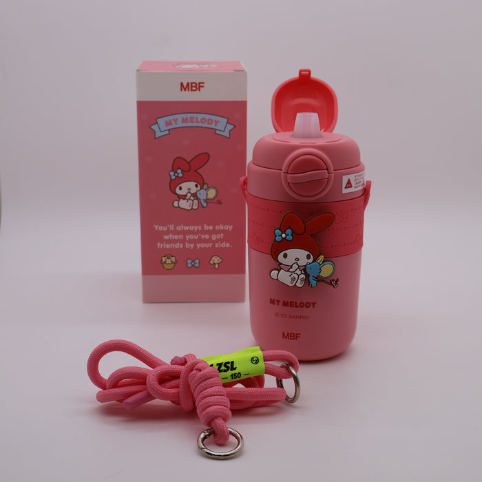 Cinnamoroll 450ml Stainless Steel Vacuum Flask with Double Lid, Straw .