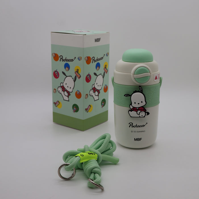 Cinnamoroll 450ml Stainless Steel Vacuum Flask with Double Lid, Straw .