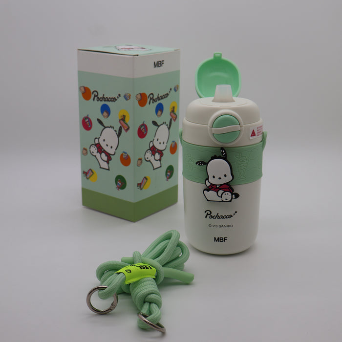 Cinnamoroll 450ml Stainless Steel Vacuum Flask with Double Lid, Straw .