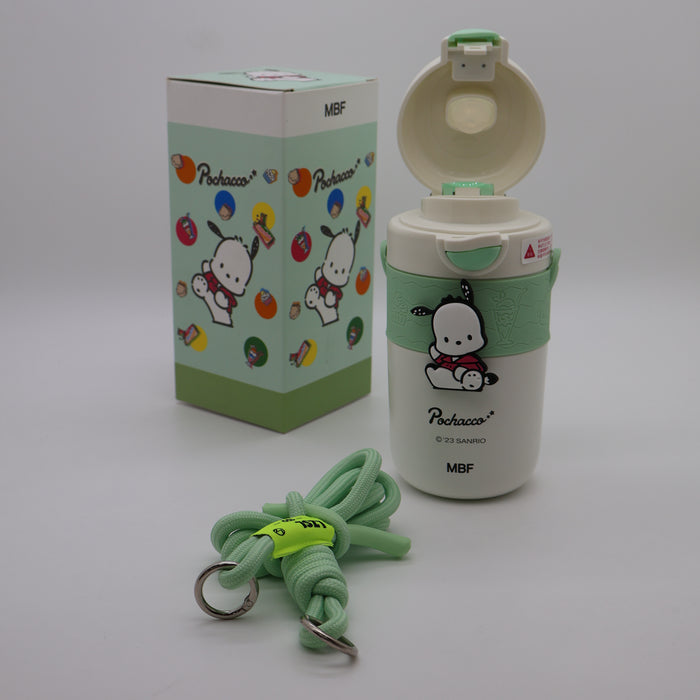 Cinnamoroll 450ml Stainless Steel Vacuum Flask with Double Lid, Straw .