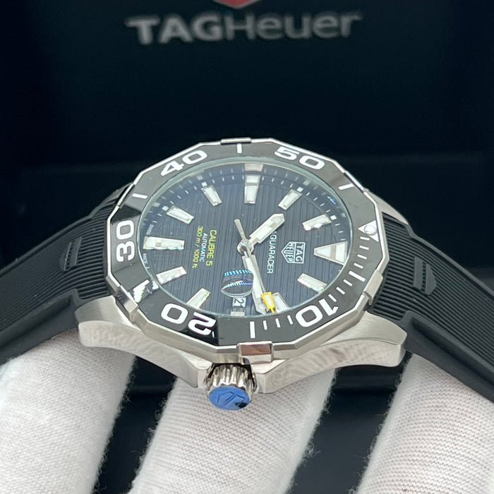 TAG Heuer Aquaracer Calibre 5 Automatic 43mm - Black Rubber Strap