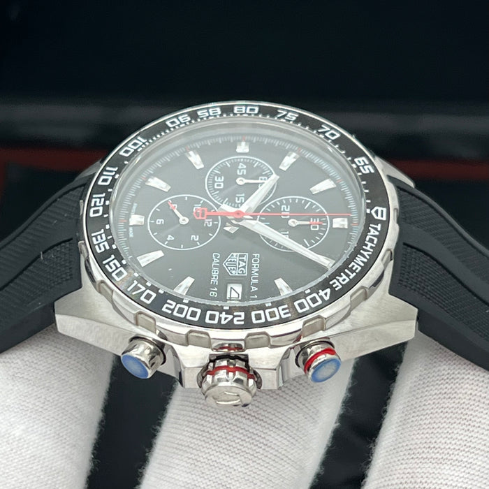TAG Heuer Formula 1 Quartz Chronograph 43mm - Black Rubber Strap