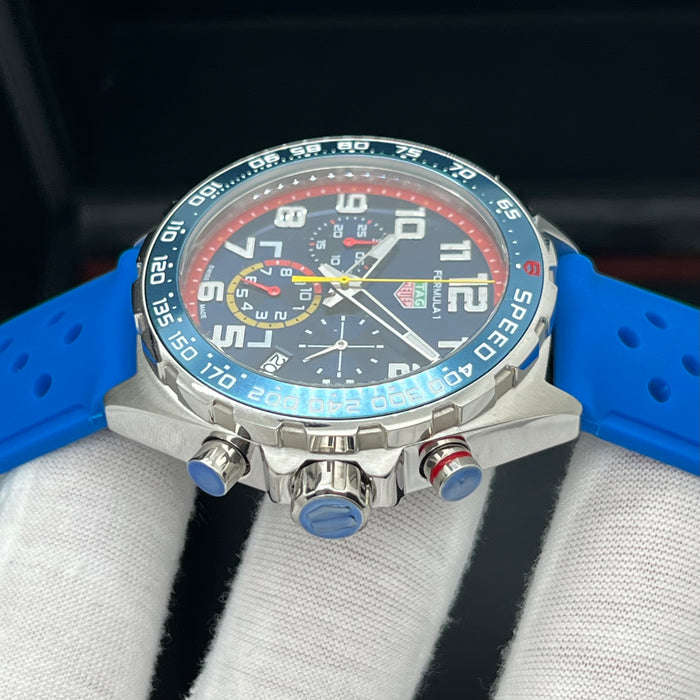 TAG Heuer Formula 1 Quartz Chronograph 43mm - Blue Rubber Strap