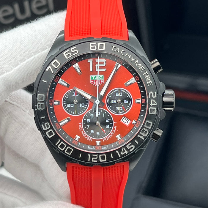TAG Heuer Formula 1 Quartz Chronograph 43mm Red Dial