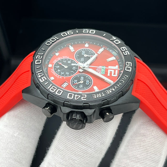TAG Heuer Formula 1 Quartz Chronograph 43mm Red Dial