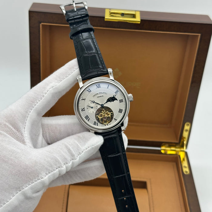 Patek Philippe Nautilus Moonphase Stainless Steel – White Dial