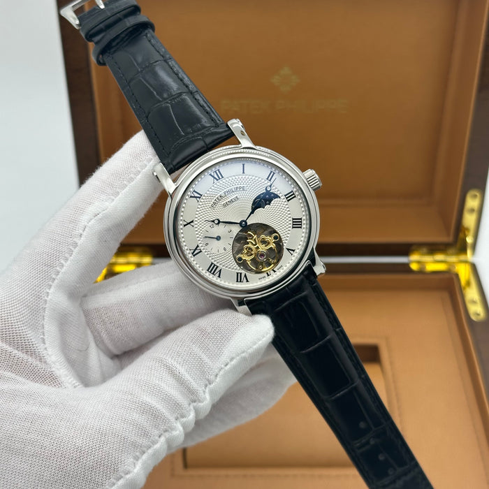 Patek Philippe Nautilus Moonphase Stainless Steel – White Dial