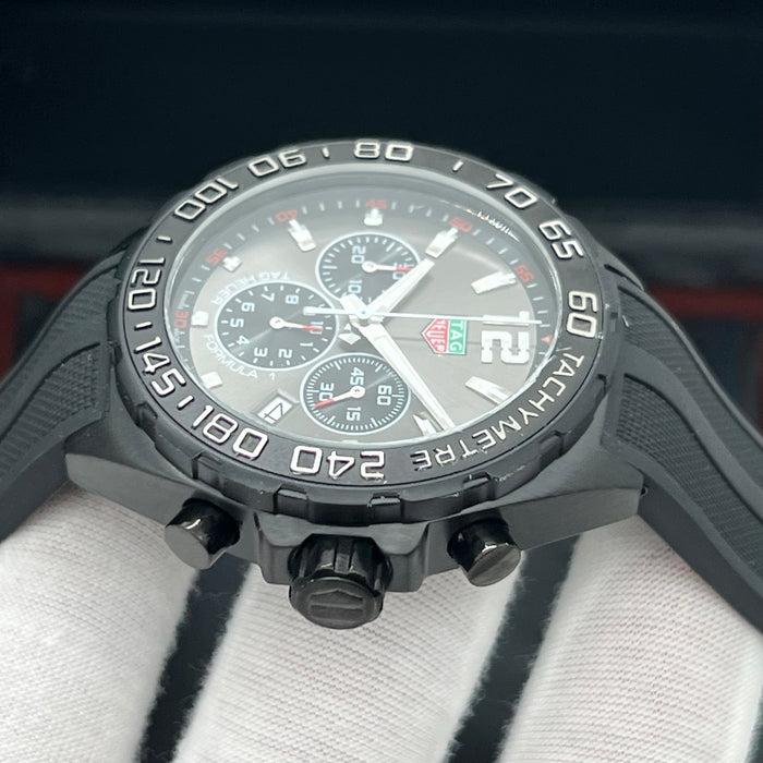 TAG Heuer Formula 1 Quartz Chronograph Anthracite Dial - Black Rubber Strap