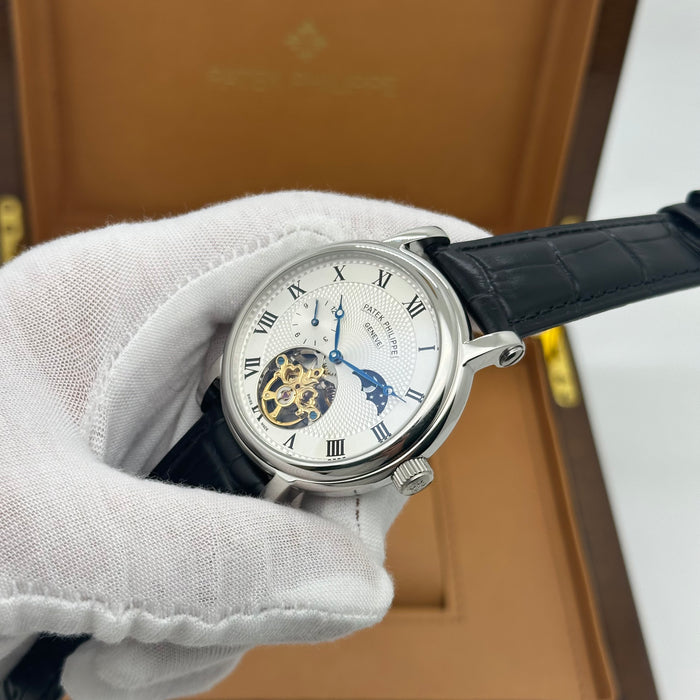Patek Philippe Nautilus Moonphase Stainless Steel – White Dial