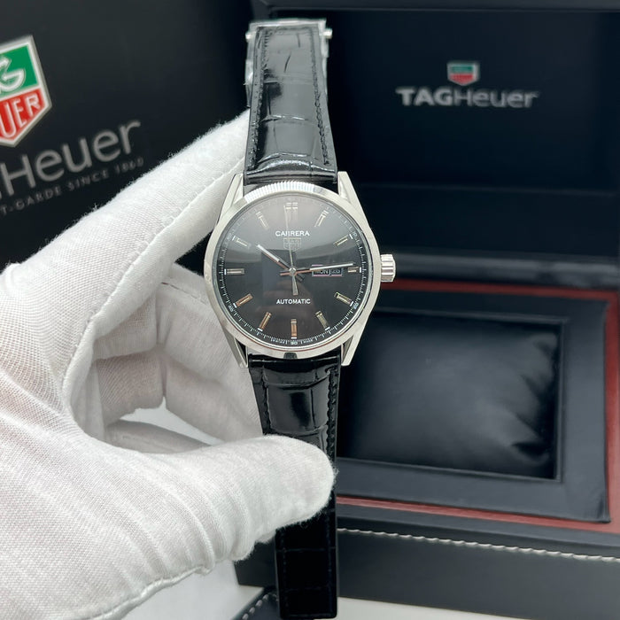 TAG Heuer Formula 1 Quartz Chronograph Grey Dial - Black Leather Strap