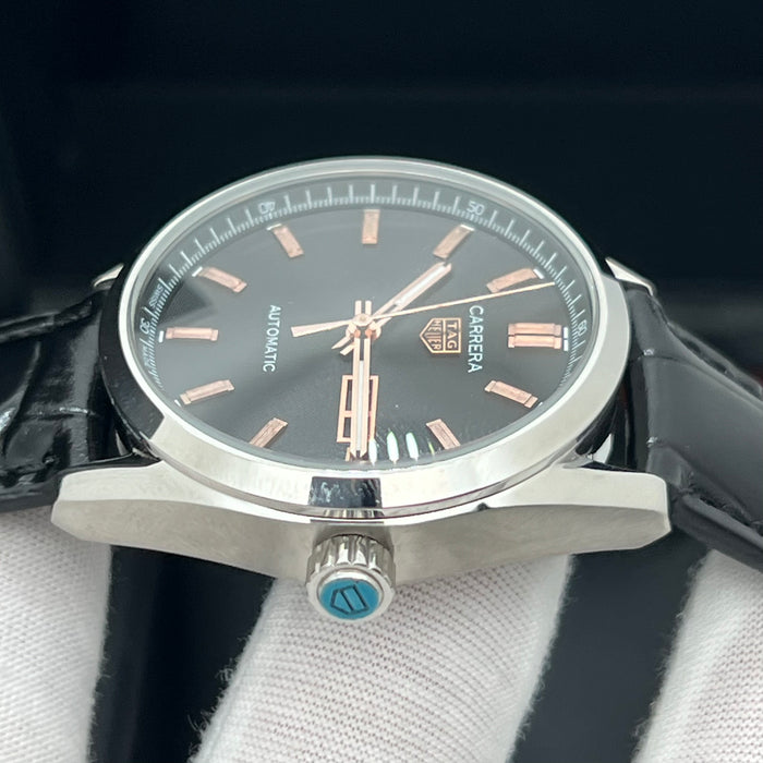 TAG Heuer Formula 1 Quartz Chronograph Black Titanium Grey Dial - Black Leather Strap