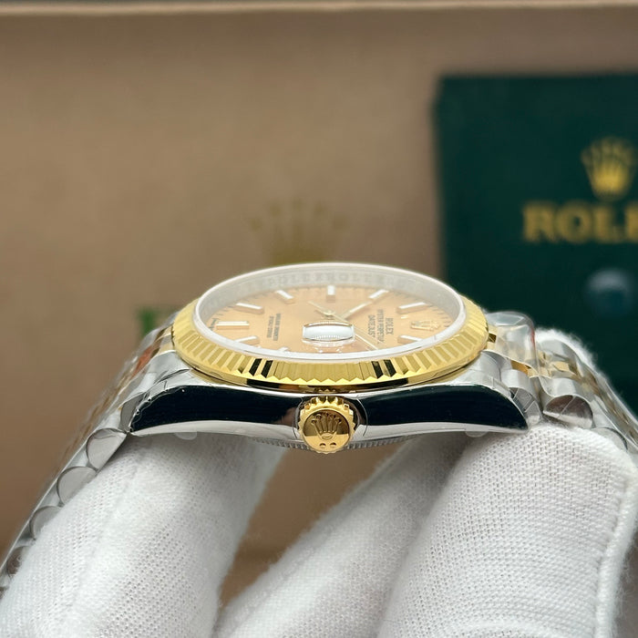 Rolex Datejust 36mm Champagne Dial Two-Tone Jubilee – Fluted Bezel