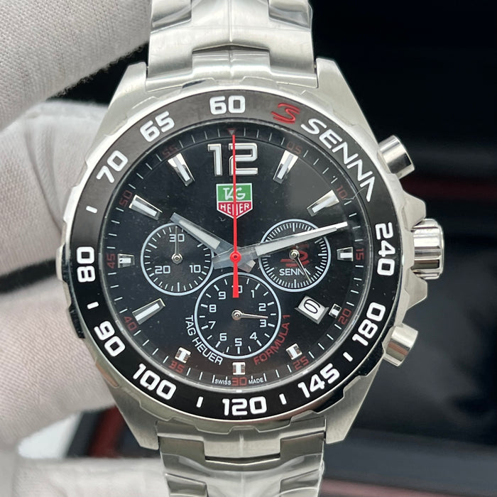 TAG Heuer Carrera Calibre 5 Day-Date Black Dial Alligator