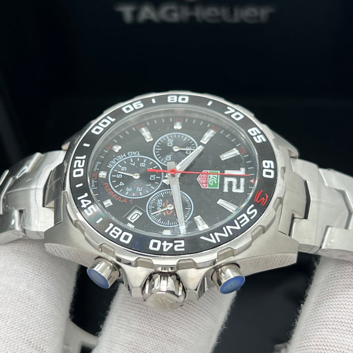 TAG Heuer Carrera Calibre 5 Day-Date Black Dial Alligator