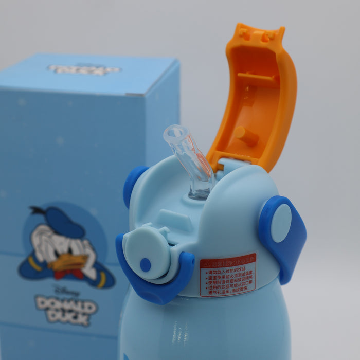DISNEY Kid's Water Bottle With Straw With Handle Tritan Stainless Steel (450ml)