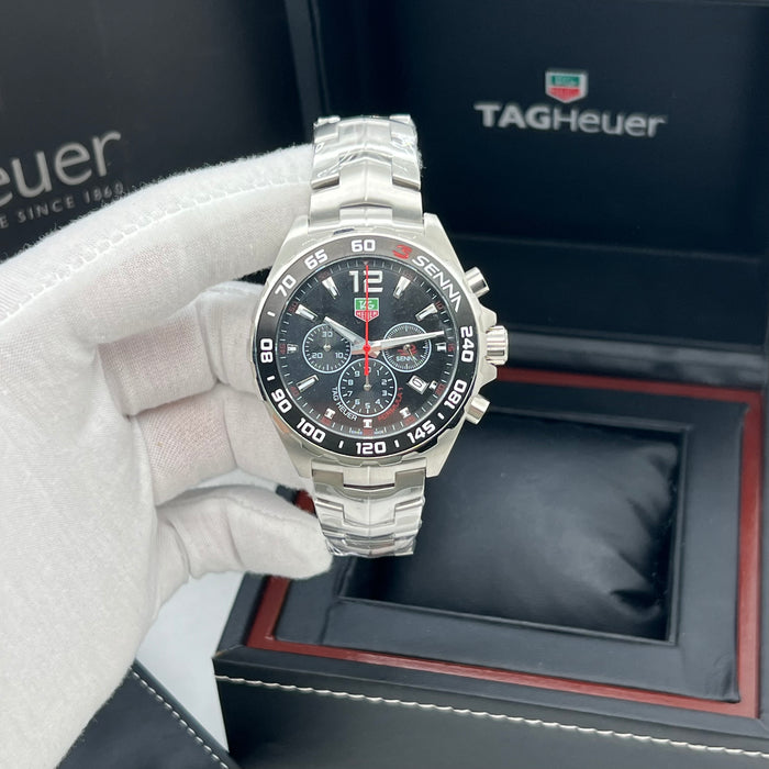 TAG Heuer Carrera Calibre 5 Day-Date Black Dial Alligator
