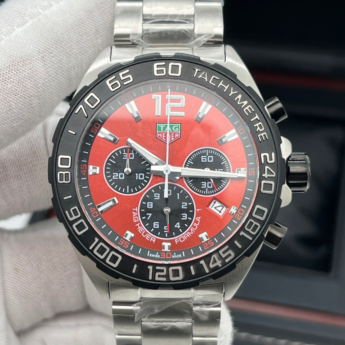 TAG Heuer Formula 1 Chronograph (43mm) — Red Dial