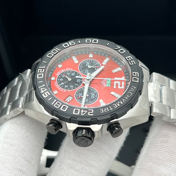 TAG Heuer Formula 1 Chronograph (43mm) — Red Dial