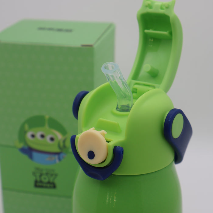 DISNEY Kid's Water Bottle With Straw With Handle Tritan Stainless Steel (450ml)