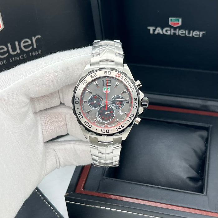 TAG Heuer Formula 1 Chronograph Senna Special Edition (43mm) — Anthracite Dial